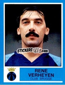 Sticker Rene Verheyen - Football Belgium 1986-1987 - Panini