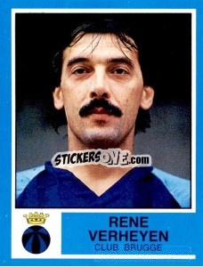 Sticker Rene Verheyen - Football Belgium 1986-1987 n. 125 - Panini
