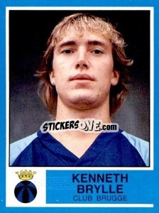 Sticker Kenneth Brylle - Football Belgium 1986-1987 n. 126 - Panini