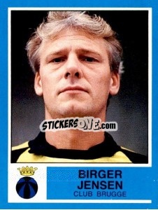 Sticker Birger Jensen - Football Belgium 1986-1987 - Panini