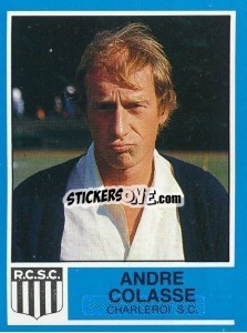 Sticker Andre Colasse - Football Belgium 1986-1987 - Panini
