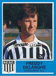 Figurina Freddy Delanghe - Football Belgium 1986-1987 - Panini