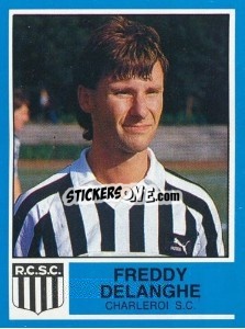 Sticker Freddy Delanghe - Football Belgium 1986-1987 n. 132 - Panini