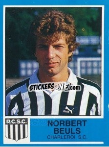 Sticker Norbert Beuls - Football Belgium 1986-1987 - Panini