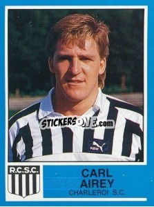 Figurina Carl Airey - Football Belgium 1986-1987 - Panini