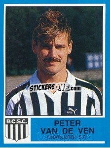 Sticker Peter van de Ven - Football Belgium 1986-1987 - Panini