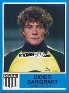 Sticker Didier Bargibant - Football Belgium 1986-1987 - Panini