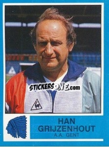 Sticker Han Grijzenhout - Football Belgium 1986-1987 - Panini
