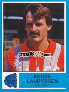 Sticker Andre Lauryssen - Football Belgium 1986-1987 n. 149 - Panini