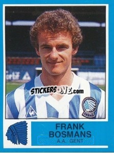 Figurina Frank Bosmans - Football Belgium 1986-1987 - Panini