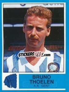 Sticker Bruno Thoelen - Football Belgium 1986-1987 - Panini
