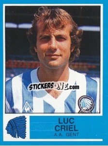 Sticker Luc Criel - Football Belgium 1986-1987 n. 152 - Panini