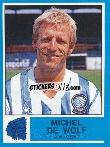Sticker Michel de Wolf - Football Belgium 1986-1987 - Panini