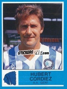 Cromo Hubert Cordiez - Football Belgium 1986-1987 - Panini