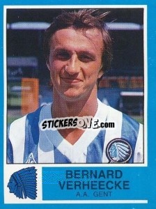 Sticker Bernard Verheecke - Football Belgium 1986-1987 - Panini