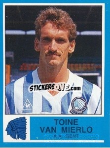 Cromo Toine van Mierl - Football Belgium 1986-1987 - Panini