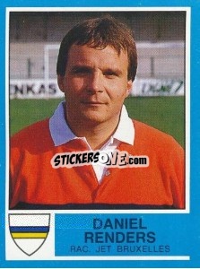 Sticker Daniel Renders - Football Belgium 1986-1987 - Panini