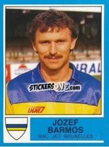 Sticker Jozef Barmos - Football Belgium 1986-1987 - Panini