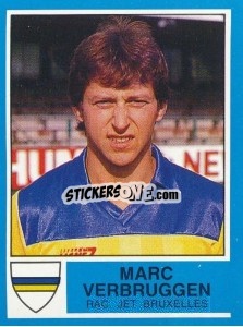 Sticker Marc Verbruggen - Football Belgium 1986-1987 - Panini
