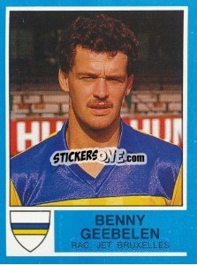 Sticker Benny Geebelen - Football Belgium 1986-1987 n. 175 - Panini