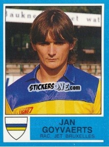 Cromo Jan Goyvaerts - Football Belgium 1986-1987 - Panini