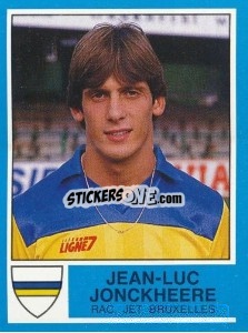 Cromo Jean-Luc Jonckheere - Football Belgium 1986-1987 - Panini