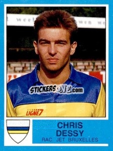 Sticker Chris Dessy - Football Belgium 1986-1987 - Panini