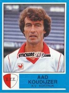 Sticker Aad Koudijzer - Football Belgium 1986-1987 n. 184 - Panini
