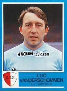 Sticker Luc vanderschommen - Football Belgium 1986-1987 - Panini
