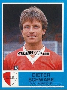 Sticker Dieter Schwabe - Football Belgium 1986-1987 n. 190 - Panini