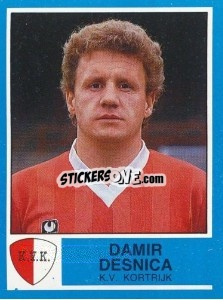Sticker Damir Desnica - Football Belgium 1986-1987 - Panini
