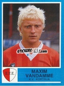 Figurina Maxim Vandamme - Football Belgium 1986-1987 - Panini