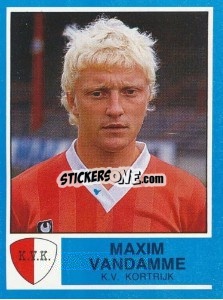 Sticker Maxim Vandamme - Football Belgium 1986-1987 n. 192 - Panini
