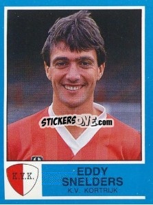 Sticker Eddy Snelders - Football Belgium 1986-1987 - Panini