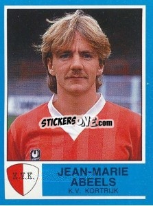 Sticker Jean-Marie Abeels - Football Belgium 1986-1987 - Panini