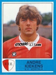 Figurina Andre Kiekens - Football Belgium 1986-1987 - Panini