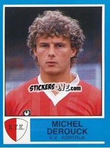 Figurina Michel Derouck - Football Belgium 1986-1987 - Panini