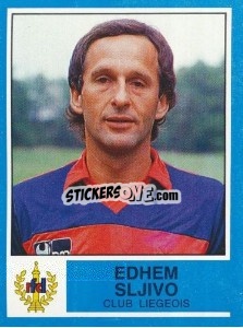 Sticker Edhem Slijvo - Football Belgium 1986-1987 n. 210 - Panini