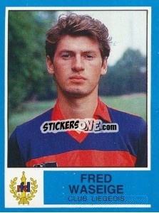 Figurina Fred Waseige - Football Belgium 1986-1987 - Panini