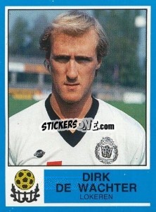Sticker Dirk de Wachter - Football Belgium 1986-1987 - Panini