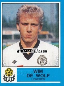 Cromo Wim de Wolf - Football Belgium 1986-1987 - Panini