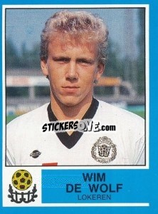 Cromo Wim de Wolf - Football Belgium 1986-1987 n. 224 - Panini