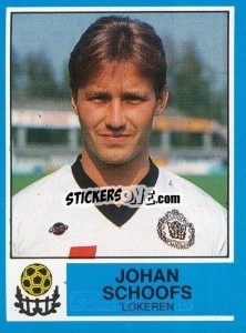 Sticker Johan Schoofs - Football Belgium 1986-1987 - Panini