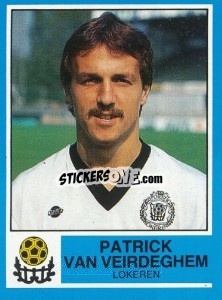 Sticker Patrick van Veirdeghem - Football Belgium 1986-1987 - Panini