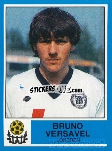 Sticker Bruno Versavel - Football Belgium 1986-1987 - Panini