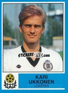 Sticker Kari Ukkonen - Football Belgium 1986-1987 - Panini