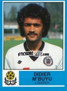 Sticker Didier M'Buyu - Football Belgium 1986-1987 - Panini