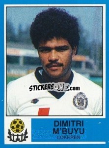 Figurina Dimitri M'Buyu - Football Belgium 1986-1987 - Panini