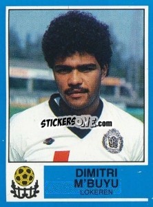 Sticker Dimitri M'Buyu - Football Belgium 1986-1987 n. 232 - Panini