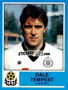 Sticker Dale Tempest - Football Belgium 1986-1987 - Panini